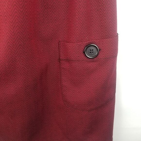 SO WEAR IT DECLARE IT Burgandy Empire Dress with back sash tie. SIZE M. - Picture 4 of 14